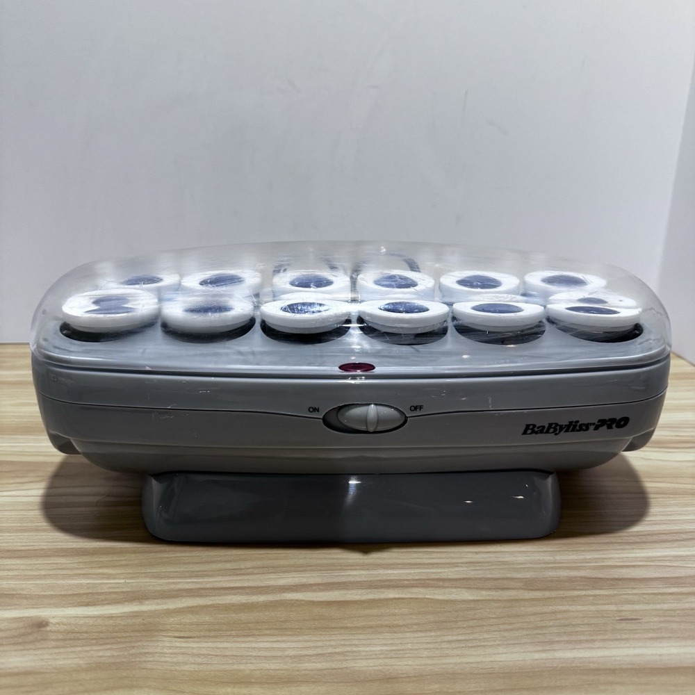 BaByliss Pro Ceramic Hair Setter 12 Flocked Curlers w/10 Clips BABCHV15